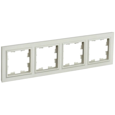 BRITE Рамка 4-местная РУ-4-БрКр бежевый IEK