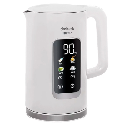 Чайник электрический Timberk T-EK21S05 двойные стенки, белый