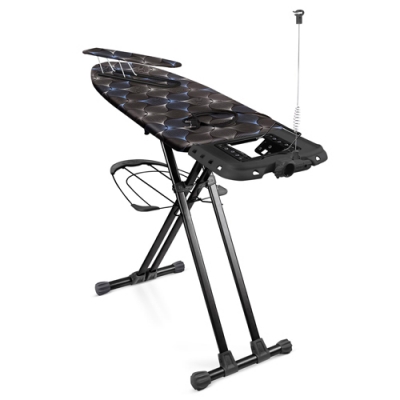 Доска гладильная Nika ВАЛЕНСИЯ 1 Графичные цветы на черном (Металл 1235х460) НВ1/ЦЧ