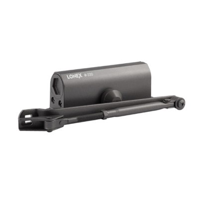 Доводчик дверной LONEX 330 (от 50 до 120 кг) (графит) морозостойкий арт.20001 Нора-М