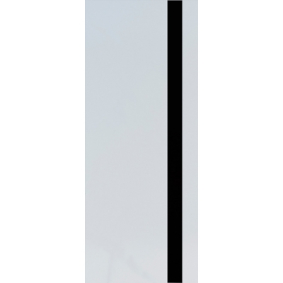 Дверь Эк шпон "ROYAL 2" стекло черное 70 Белый софт