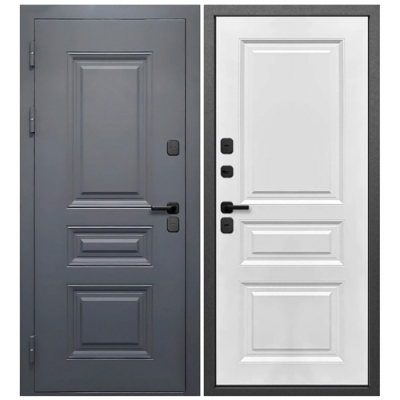 Дверь металлическая климатическая Ferroni Luxor Классика Сатин Белый 8019 860 левая