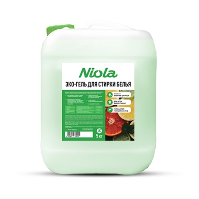 Экогель для стирки Niola (зеленый) Энергия цитруса 5 кг