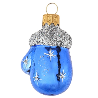 Ёлочное украшение "Варежка" синий, в подарочной упаковке h-6см арт.ФУ-172/2