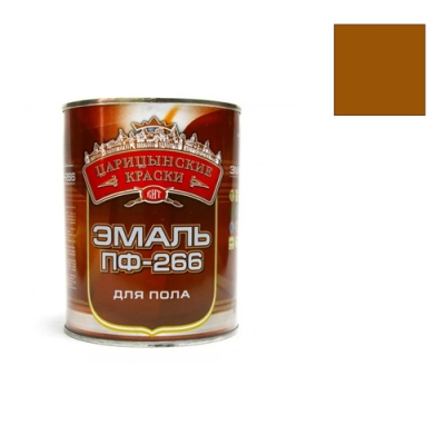 Эмаль для пола ПФ-266 Царицынские краски желто-коричневая 1,8 кг