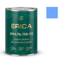 Эмаль ПФ-115 ERICA глянцевая голубая 0,8 кг