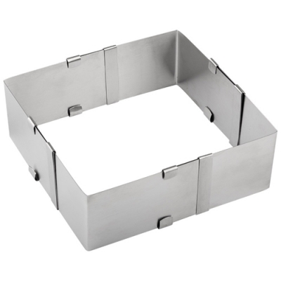 Форма для выпечки квадратная раздвижная TORTA, 9,5-16 см арт.108347