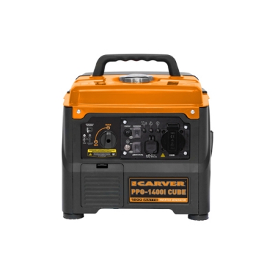 Генератор бензиновый Carver PPG -1400I CUBE инверторный (1/1,2 кВт, 220В, USB, 1 розетка, экорежим)