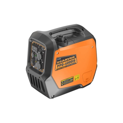 Генератор CARVER PPG -4000IS инверторный (2,8/3 кВт, 220В, 2 розетки, USB, дисплей) (20шт/под)