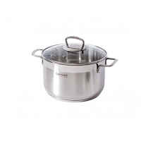 Кастрюля линии "ORION" 4,5 литра, диаметром 22 см, со стеклянной крышкой "Kukmara" ORN-CA4522G