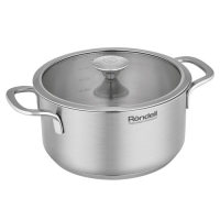 Кастрюля Rondell Modern RDS-1746 2л d=18см (с крышкой) стальной