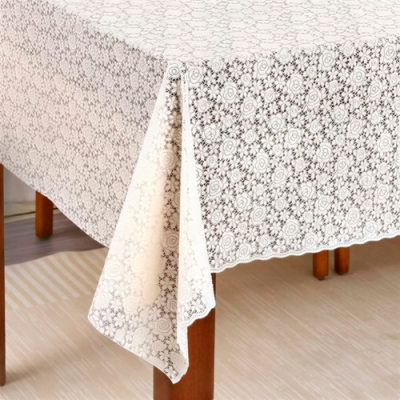 Клеенка ажурная Merletti 462 WH 1,37х20м без осн. гл,