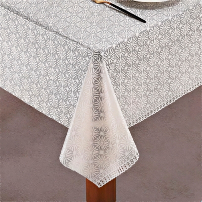 Клеенка ажурная Merletti 606 WH 1,37х20м без осн. гл,