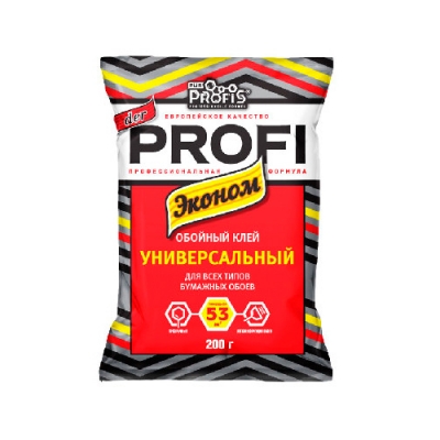 Клей обойный ЭКОНОМ универсальный "der PROFI" 200 гр. (20 шт)