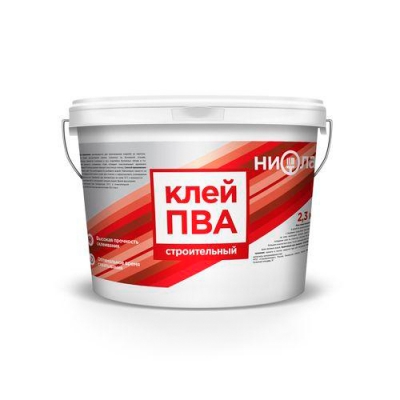 Клей ПВА строительный Ниола 1 кг Клей ПВА строительный Ниола 1 кг