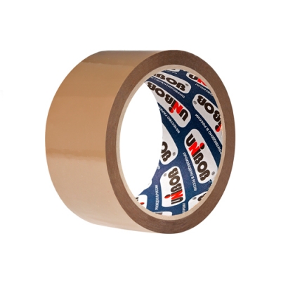 Клейкая лента UNIBOB 400 упаковочная 48мм х 66м темная арт.29344 (6/36шт)