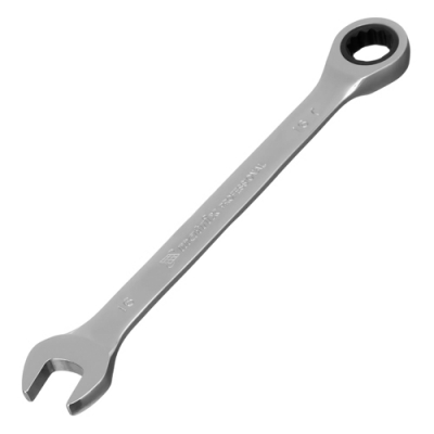 Ключ комбинированный трещоточный, 16мм, CrV, зеркальный хром// Matrix арт.14809