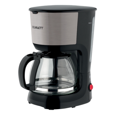 Кофеварка капельная Scarlett SC-CM33011 черный, 750Вт, объем кофейника 1.25л