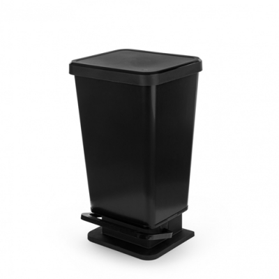 Контейнер для мусора Альтернатива 30л с педалью черный (уп.1) М8970