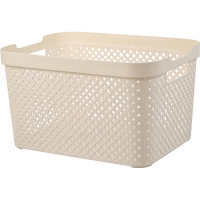 Корзина для хранения Plast Team STOCKHOLM 15л молочный туман PT5019