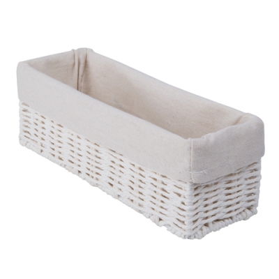 Корзина стеллажная "Paper", Д300 Ш100 В100, белый арт.QR-P06