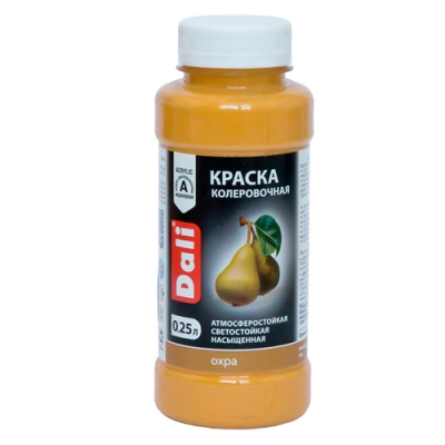 Краска колеровочная ОХРА 0,25 л. "DALI"