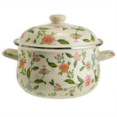 MetaLLoni EM-1507 Кастрюля эмалированная с эмалированной крышкой 3,6 л,d=22см,"Прованс"(6) MetaLLoni EM-1507 Кастрюля эмалированная с эмалированной крышкой 3,6 л,d=22см,"Прованс"(6)