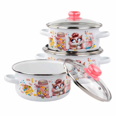 Набор из 3 пред.№05 "Сладкая жизнь", белосн., 1KB051S