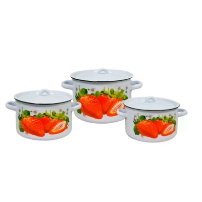 Набор из 3 пред.№33 "Клубника садовая", серо-гол., 1с33/П