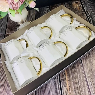 Набор из 6 кружек 300 мл в под.уп.(х6)Фарфор арт.106-240 Набор из 6 кружек 300 мл в под.уп.(х6)Фарфор арт.106-240