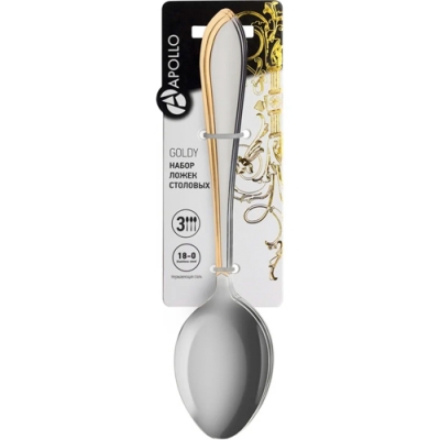 Набор ложек столовых APOLLO "Goldy" 3 шт GLD-43