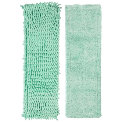 Набор насадок для швабры Рыжий кот 310489 из микрофибры 2шт (короткий и длинный ворс)