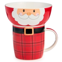 Набор посуды lefard "Санта" 2 пр. (кружка 355 мл, салатник 12,5 см) 580-100 580-100