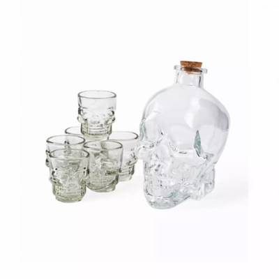 Набор SKULL 7 предметов (штоф 800мл + стопки 6шт 50мл) арт.GL002