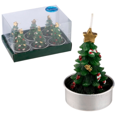 Набор свечей "Елочка зеленая", 6 шт Набор свечей "Елочка зеленая", 6 шт