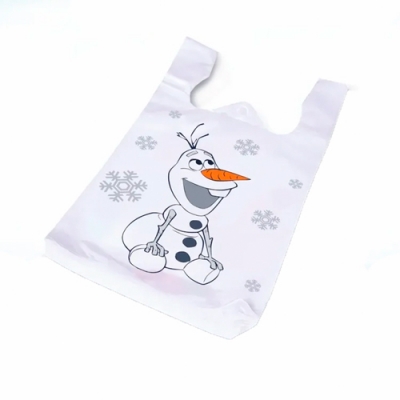 Пакет майка ПНД Этикет Олаф 26+14х48, 8 мкм/белый (100шт) Пакет майка ПНД Этикет Олаф 26+14х48, 8 мкм/белый (100шт)