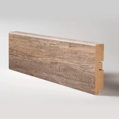 Плинтус напольный МДФ "Абсолют" А-1 Бунратти темный (2070 х 80 х 16мм, 10 шт/упак)