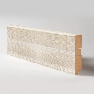 Плинтус напольный МДФ "Абсолют" А-1 Юдзуру светлый (2070 х 80 х 16мм, 10 шт/упак)