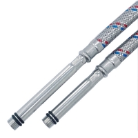 Подводка д/смес.УДЛИНЕННЫЙ ЩТУЦЕР (10см и 8 см) сталь 1/2"xM10x150 см CTM (пара) CWFHL150