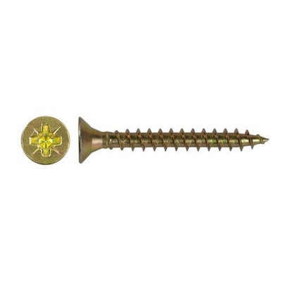 Саморез Руфкомплект Pz 5,0 х 60, желтый цинк (400 шт) г.Калуга