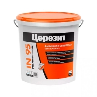 Шпатлевка Церезит Premium финишная готовая Супербелая IN 95, 5 кг 2247429 Шпатлевка Церезит Premium финишная готовая Супербелая IN 95, 5 кг 2247429