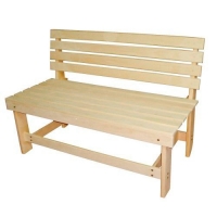 Скамья со спинкой 1,3м (осина) Скамья со спинкой 1,3м (осина)