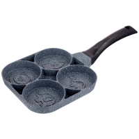 Сковорода agness "Смайл" с "мраморным" антипригар.покрытием диа. 18,5 см, высота 2,5см. диа.1 порции Сковорода agness "Смайл" с "мраморным" антипригар.покрытием диа. 18,5 см, высота 2,5см. диа.1 порции