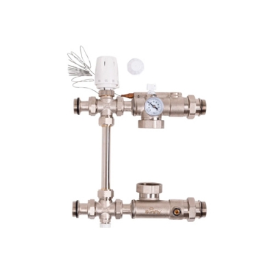 Смесительный узел TEBO 1" с термоголовкой Sm15231