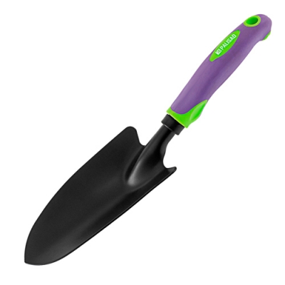 Совок посадочный широкий, 85х335 мм, стальной, обрезиненная эргономичная рукоятка, LSR1// Palisad ар