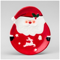 Тарелка десертная коллекция "Christmas holidays" 20,5*17*2,5 см 230-505 Тарелка десертная коллекция "Christmas holidays" 20,5*17*2,5 см 230-505