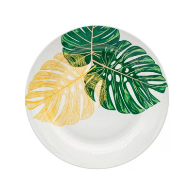 Тарелка мелкая диам. 200 мм Гладкий край Тропики (фарфор) , р.1853