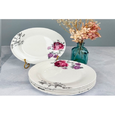 Тарелка обеденная 23 см JEWEL Шебби (фарфор) (ПС0030-37)