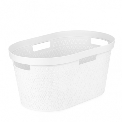 Таз для белья «Элемент» 35л овальный (белый) (уп.6) М9021 г.Октябрьский