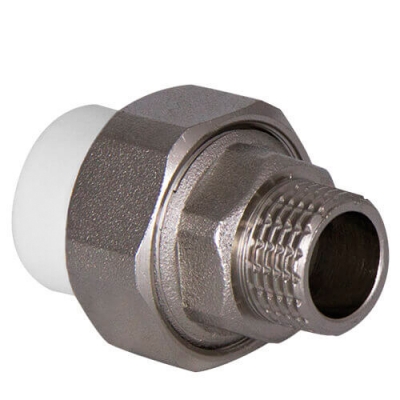 TЕБО ППР Муфта комб. разъемная нар.р. 32x 3/4" (10/60) TЕБО ППР Муфта комб. разъемная нар.р. 32x 3/4" (10/60)